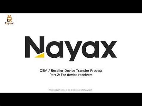 how to transfer Nayax